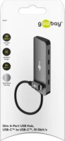 Goobay Slim 76565 USB-C 3.2 4-port HUB - Szürke