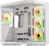 Krux Empero Midi torony Számítógépház + 4db 120mm ventilátor - Fehér