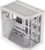 Krux Empero Midi torony Számítógépház + 4db 120mm ventilátor - Fehér