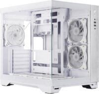 Chieftec Visio GM-30W-TG-OP Midi Torony Számítógépház + 1db 120mm ventilátor - Fehér