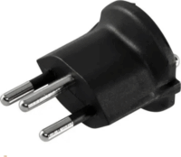 NN 153/SW/1 Svájc Type12 - E/J utazó adapter - Fekete