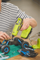 Ryobi ONE+ RGL18-0 Akkus Két Fokozatú Ragasztópisztoly 18V (Akku és töltő nélkül) - Fekete/Zöld