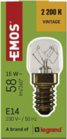 Emos T22 Sütő izzó 15W 58lm E14