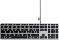 Satechi W3 Vezetékes Slim Billentyűzet - Ezüst/Fekete (DE)