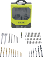 Ryobi RAK69MIX PH + PZ + SL + T + R + Imbusz Fúró és Bit készlet 69 darabos