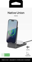 Native Union Rise 2 az 1-ben Qi2 Mágneses Wireless töltő 15W - Fekete