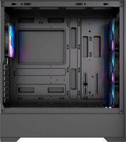 Silentware Core 100 ARGB Midi Torony Számítógépház + 4db 120mm ARGB ventilátor - Fekete