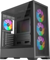 Silentware Core 100 ARGB Midi Torony Számítógépház + 4db 120mm ARGB ventilátor - Fekete