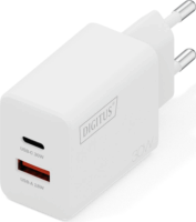 Digitus DA-10301 USB-A / USB-C Hálózati Gyorstöltő Adapter 30W - Fehér