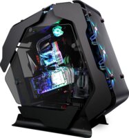 Zalman Z-Machine 500 Midi Torony Számítógépház + 5db 120mm ARGB ventilátor - Fekete