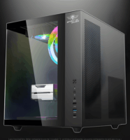 Spirit of Gamer Bandit GT Midi Torony Számítógépház + 3db 120mm ARGB ventilátor - Fekete