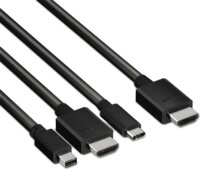 Club 3D CAC-1630 USB-C + HDMI + Mini DisplayPort 1.2 apa - HDMI apa HDR aktív Átalakító Adapter