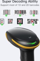 Inateck BCST-36 Wireless Kézi vonalkódolvasó Dokkolóval - Fekete / Sárga
