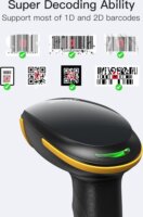 Inateck BCST-23 Wireless Kézi vonalkódolvasó Akku Töltöállomás - Fekete / Sárga