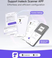 Inateck BCST-23 Wireless Kézi vonalkódolvasó Akku Töltöállomás - Fekete / Sárga