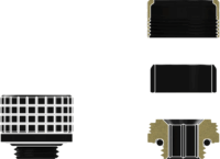 Thermal Grizzly TG-DM-FIT-0002 DeltaMate Fitting G1/4" apa HT16 Adapter - Fekete