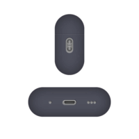 Fixed Ultravékony Apple Airpods Pro 3 szilikon fülhallgató védőtok - Sötétkék