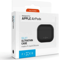 Fixed Ultravékony Apple Airpods Pro 3 szilikon fülhallgató védőtok - Fekete