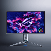 Asus 26,5" PG27AQWP-W ROG Swift 16:9 QHD OLED Gaming Monitor - Ezüst