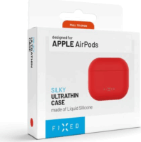 Fixed Apple AirPods Pro 3 Selymes fülhallgató védőtok - Piros