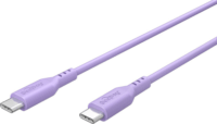 Goobay 77745 USB-C 2.0 Apa - USB-C 2.0 Apa Szilikon Adat és Töltőkábel 60W 1.5m - Lila