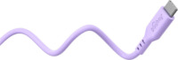 Goobay 77745 USB-C 2.0 Apa - USB-C 2.0 Apa Szilikon Adat és Töltőkábel 60W 1.5m - Lila
