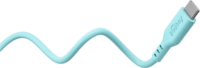 Goobay 77744 USB-C 2.0 Apa - USB-C 2.0 Apa Szilikon Adat és Töltőkábel 60W 1.5m - Türkiz
