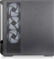 Thermaltake View 370 TG ARGB Midi Torony Számítógépház + 4db 120mm ventilátor - Fekete