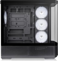 Thermaltake View 370 TG ARGB Midi Torony Számítógépház + 4db 120mm ventilátor - Fekete