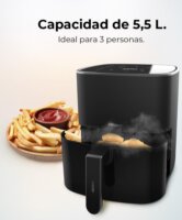 Cecotec Fantastik 5500 AirFryer Forrólevegős sütő 5,5L 1500 Watt - Fekete