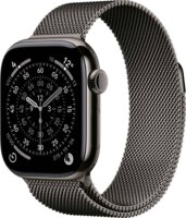 Apple Watch Series 11 42mm Okosóra S/M Titán Milánói Szíjjal - Titán / Szürke