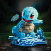 Spin Master 4D Build - Pokémon Squirtle 180 darabos karton makett