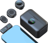 White Shark DSM-06 TASSA vezeték nélküli csiptethető mikrofon - Fekete