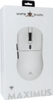 White Shark GM-9010W MAXIMUS-W Wireless Gaming Egér - Fehér