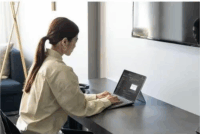 Microsoft Surface Pro 10/9/8/X Wireless tablet billentyűzet tolltartóval DE - Szürke