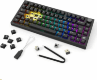 Sharkoon Skiller SGK55W Vezetékes/Wireless USB RGB Gamer Billentyűzet DE - Fekete