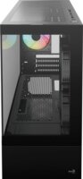Aerocool Viewport Mini-G-BK-v4 ARGB Mini Torony Számítógép + 3db 120mm ventilátor - Fekete