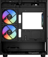 Aerocool Viewport Mini-G-BK-v4 ARGB Mini Torony Számítógép + 3db 120mm ventilátor - Fekete