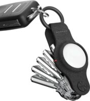 KeySmart Air Kulcstartó Apple AirTag Nyomkövető tokkal - Fekete