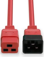 Lindy 30124 IEC Tápkábel hosszabbító C20 - C19 2m - Piros