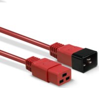 Lindy 30124 IEC Tápkábel hosszabbító C20 - C19 2m - Piros