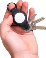 KeySmart Flex Kulcstartó Apple AirTag Nyomkövető tokkal - Fekete