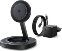 Baseus EnerFill FF11 Wireless töltő 15W + Hálózati Töltő 20W és 1m USB-C kábel - Fekete