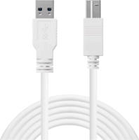 Sandberg 509-23 USB-A 3.0 Apa - USB-B Nyomtatókábel 1.8m - Fehér