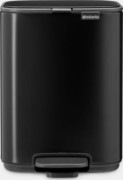 Brabantia BO 4 literes fém pedálos szemetes - Matt fekete