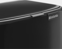 Brabantia BO 7 literes fém pedálos szemetes - Matt fekete