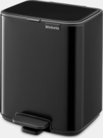 Brabantia BO 7 literes fém pedálos szemetes - Matt fekete