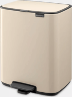 Brabantia Bo 12 literes fém pedálos szemetes - Bézs