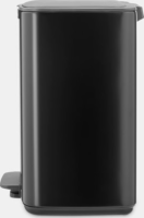 Brabantia Bo 12 literes fém pedálos szemetes - Matt fekete