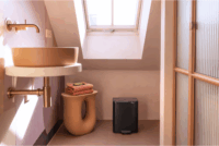 Brabantia Bo 12 literes fém pedálos szemetes - Matt fekete